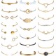23Pcs Multiple Layered Stackable Open Cuff Bracelet Set For Women Wholesale Adjustable Wrap Bangles Bracelet 23Pcs Multiple Layered Stackable Open Cuff Bracelet Set For Women Wholesale Adjustable Wrap Bangles Bracelet